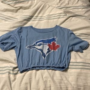 Blue jays cropped shirt